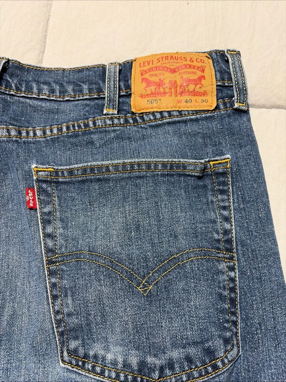 Levi's Men's Slim Straight Jeans in Blue Wash Size 40X30